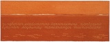 Artist: MADDOCK, Bea | Title: Terra Spiritus...with a darker shade of pale | Date: 1993-98 | Technique: stencil print, printed in hand-ground Launceston ochre from multiple hand-cut mylar stencils; letterpress text blind printed; hand-drawn script