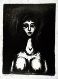 Artist: Grieve, Robert. | Title: Head | Date: 1957 | Technique: lithograph, printed in black ink, from one stone