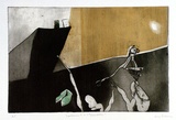 Artist: BALDESSIN, George | Title: Replacements in 3rd architecture. | Date: 1966 | Technique: colour etching and aquatint