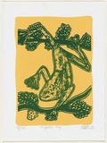 Artist: Hobson, Silas. | Title: Frighten frog | Date: 1999 | Technique: screenprint, printed in colour, from multiple stencils