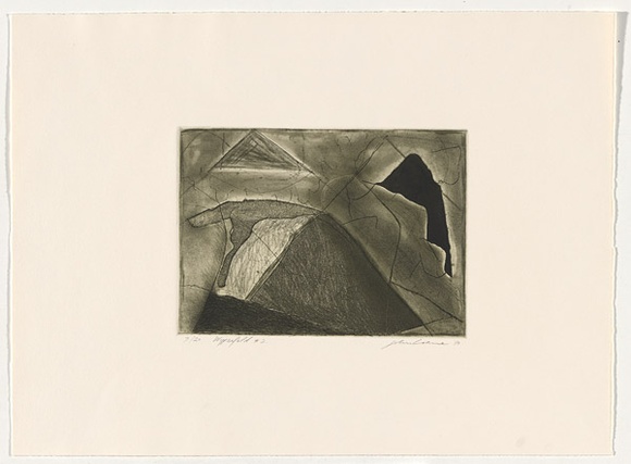 Artist: b'LOANE, John' | Title: b'Wyperfeld 2' | Date: 1980 | Technique: b'etching, aquatint and roulette, printed in colour' | Copyright: b'This work appears on the screen courtesy of the artist' Artist: b'LOANE, John' | Title: b'Wyperfeld 2' | Date: 1980 | Technique: b'etching, aquatint and roulette, printed in colour' | Copyright: b'This work appears on the screen courtesy of the artist'