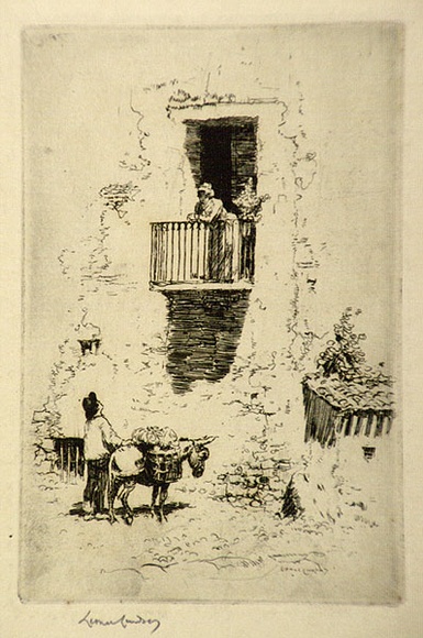 Artist: b'LINDSAY, Lionel' | Title: b'Morning gossip. Plate for Sir William Dixson' | Date: 1920 | Technique: b'etching, printed in brown ink with plate-tone, from one plate' | Copyright: b'Courtesy of the National Library of Australia' Artist: b'LINDSAY, Lionel' | Title: b'Morning gossip. Plate for Sir William Dixson' | Date: 1920 | Technique: b'etching, printed in brown ink with plate-tone, from one plate' | Copyright: b'Courtesy of the National Library of Australia'