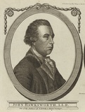 Title: John Hawksworth L.L.D. One of the Editors of 'Cook's First Voyage' | Date: c.1784 | Technique: engraving, printed in black ink, from one plate