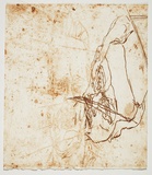 Artist: PARR, Mike | Title: Alphabet/Haemorrhage. | Date: 1992-93 | Technique: etching, printed in red ochre ink, from one plate