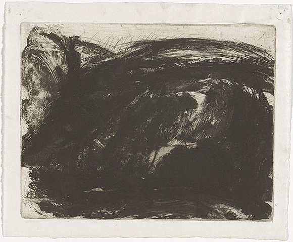 Artist: b'MADDOCK, Bea' | Title: b'Moor landscape' | Date: May 1961 | Technique: b'etching and aquatint, printed in black ink, from one plate' Artist: b'MADDOCK, Bea' | Title: b'Moor landscape' | Date: May 1961 | Technique: b'etching and aquatint, printed in black ink, from one plate'
