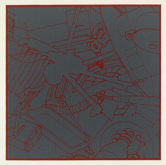 Artist: b'Burgess, Peter.' | Title: b'Object relations I - 4 of 6.' | Date: 1990 | Technique: b'screenprint, printed in colour, from two stencils' Artist: b'Burgess, Peter.' | Title: b'Object relations I - 4 of 6.' | Date: 1990 | Technique: b'screenprint, printed in colour, from two stencils'