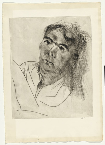 Artist: b'BOYD, Arthur' | Title: b'Portrait of David Armstrong.' | Date: 1968-69 | Technique: b'drypoint, printed in black ink, from one plate' | Copyright: b'Reproduced with permission of Bundanon Trust' Artist: b'BOYD, Arthur' | Title: b'Portrait of David Armstrong.' | Date: 1968-69 | Technique: b'drypoint, printed in black ink, from one plate' | Copyright: b'Reproduced with permission of Bundanon Trust'