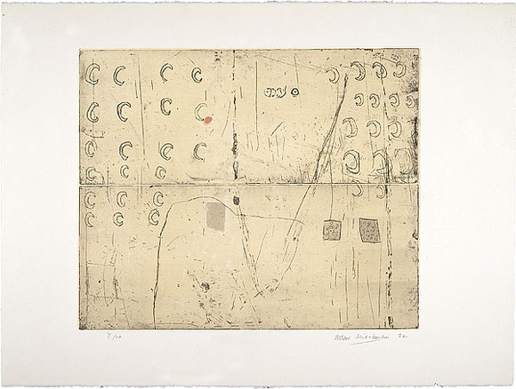 Artist: b'Mitelman, Allan.' | Title: b'not titled' | Date: 1972 | Technique: b'etching, printed in black ink, from one plate' | Copyright: b'\xc2\xa9 Allan Mitelman'