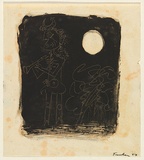 Artist: Tucker, Albert. | Title: Pan | Date: (1953) | Technique: monotype, printed in black ink, from one plate | Copyright: © Barbara Tucker courtesy Barbara Tucker