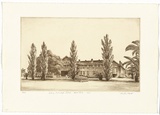 Artist: PLATT, Austin | Title: Sydney Girls High School, Moore Park | Date: 1945 | Technique: etching, printed in black ink, from one plate