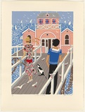 Artist: b'Irvine, Greg.' | Title: b'Sunday St Kilda.' | Date: 1986 | Technique: b'screenprint, printed in colour, from 18 stencils'