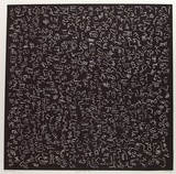 Artist: Marshall, John. | Title: Landscape with dog | Date: 1993, April | Technique: linocut, printed in black ink, from one block
