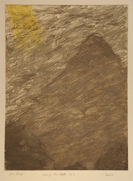 Artist: b'Luck, Jos.' | Title: b'Chasing the moth no.3' | Date: 1991 | Technique: b'etching, printed in colour, from three plates' Artist: b'Luck, Jos.' | Title: b'Chasing the moth no.3' | Date: 1991 | Technique: b'etching, printed in colour, from three plates'