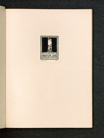 Artist: b'McGrath, Raymond.' | Title: b'Cover Piece.' | Date: 1924 | Technique: b'wood-engraving, printed in brown ink, from one block' Artist: b'McGrath, Raymond.' | Title: b'Cover Piece.' | Date: 1924 | Technique: b'wood-engraving, printed in brown ink, from one block'