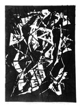 Artist: Buckley, Sue. | Title: Imprisoned. | Date: 1960 | Technique: linocut, printed in black ink, from one block | Copyright: This work appears on screen courtesy of Sue Buckley and her sister Jean Hanrahan