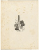 Title: Batman's monument | Date: 1886-88 | Technique: wood-engraving, printed in black ink, from one block