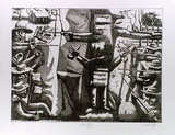 Artist: Looby, Keith. | Title: Kelly | Date: (1977) | Technique: etching and aquatint, printed in black ink, from one plate | Copyright: © Keith Looby