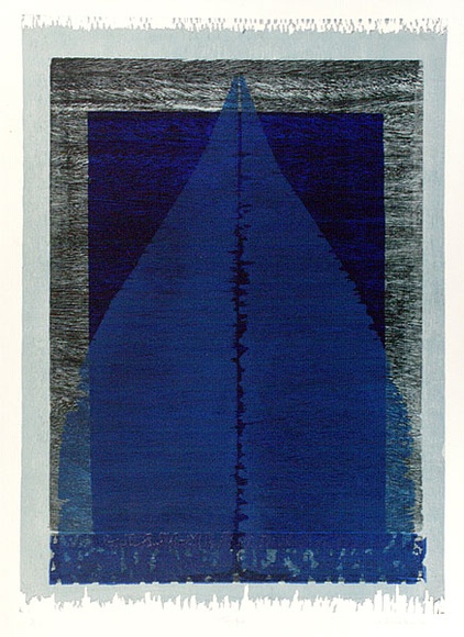 Artist: b'Buckley, Sue.' | Title: b'Temple.' | Date: 1974 | Technique: b'woodcut, screenprint, linocut, printed in colour' | Copyright: b'This work appears on screen courtesy of Sue Buckley and her sister Jean Hanrahan' Artist: b'Buckley, Sue.' | Title: b'Temple.' | Date: 1974 | Technique: b'woodcut, screenprint, linocut, printed in colour' | Copyright: b'This work appears on screen courtesy of Sue Buckley and her sister Jean Hanrahan'