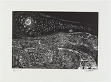 Artist: b'Zofrea, Salvatore.' | Title: b'The first time I saw the stars.' | Date: 1994-99 | Technique: b'woodcut, printed in black ink, from one kauri pine woodblock' | Copyright: b'\xc2\xa9 Salvatore Zofrea, 1994-1999'