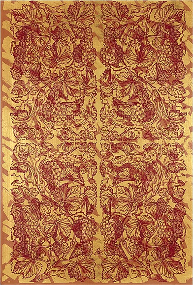 Artist: b'REDBACK GRAPHIX' | Title: b'Wrapping paper: Gold' | Date: 1986 | Technique: b'screenprint, printed in colour, from three stencils'