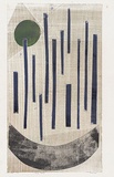 Artist: MEYER, Bill | Title: Grey boat | Date: 1969 | Technique: woodcut and screenprint, printed in four colours, from one block and stencil | Copyright: © Bill Meyer