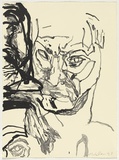 Artist: PARR, Mike | Title: not titled. | Date: 1995 | Technique: lithograph, printed in black ink, from one stone