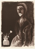 Artist: Dickerson, Robert. | Title: Tulips II | Date: 2000, July | Technique: lithograph, printed in dark brown ink, from one stone