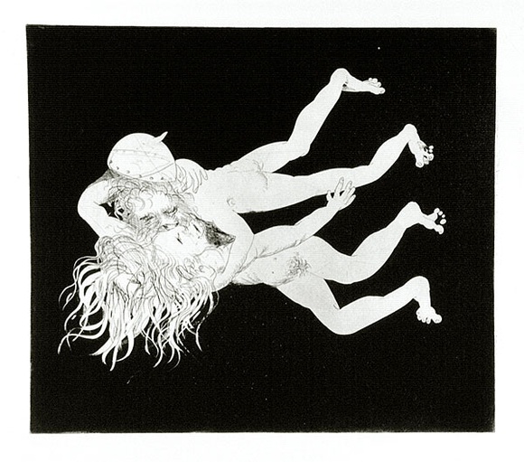 Artist: b'BOYD, Arthur' | Title: b'Then slip your mouth aside just as he is sure of it.' | Date: 1970 | Technique: b'etching and aquatint, printed in black ink, from one plate' | Copyright: b'Reproduced with permission of Bundanon Trust' Artist: b'BOYD, Arthur' | Title: b'Then slip your mouth aside just as he is sure of it.' | Date: 1970 | Technique: b'etching and aquatint, printed in black ink, from one plate' | Copyright: b'Reproduced with permission of Bundanon Trust'