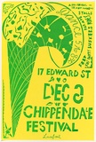 Artist: Gee, Angela. | Title: Chippendale Festival. | Date: 1980 | Technique: screenprint, printed in colour, from one stencil | Copyright: Courtesy of Angela Gee