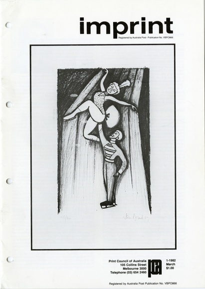 Artist: b'PRINT COUNCIL OF AUSTRALIA' | Title: b'Periodical | Imprint. Melbourne: Print Council of Australia, vol. 17, no. 1,  1982' | Date: 1982
