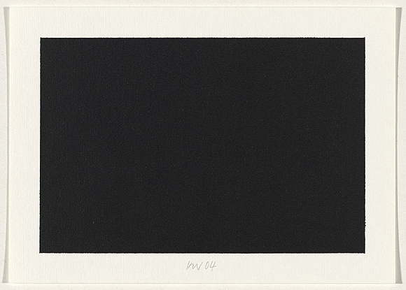 Artist: Wiebke, Karl. | Title: not titled [black] | Date: 2004 | Technique: screenprint, printed in acrylic paint, from one stencil