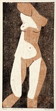 Artist: b'Burn, Ian.' | Title: b'Torso.' | Date: 1962 | Technique: b'linocut, printed in colour, from two blocks'