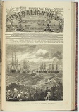 Artist: UNIDENTIFIED AUSTRALIAN WOOD-ENGRAVER, | Title: The Illustrated Australian News; Visit of the Flying Squadron in Hobson's Bay [title page]. | Date: 27 December 1869 | Technique: wood engraving, printed in black ink, from one block; letterpress text