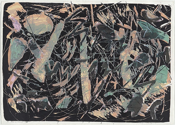 Artist: b'MEYER, Bill' | Title: b'Fall of Korach.' | Date: 1988-2004 | Technique: b'screenprint, printed in colour, one blockout screen (with 14 reduction states)' | Copyright: b'\xc2\xa9 Bill Meyer' Artist: b'MEYER, Bill' | Title: b'Fall of Korach.' | Date: 1988-2004 | Technique: b'screenprint, printed in colour, one blockout screen (with 14 reduction states)' | Copyright: b'\xc2\xa9 Bill Meyer'