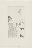 Artist: WALKER, Murray | Title: Marlene and one hand maiden. | Date: 1972-75 | Technique: etching, printed in black ink, from one plate