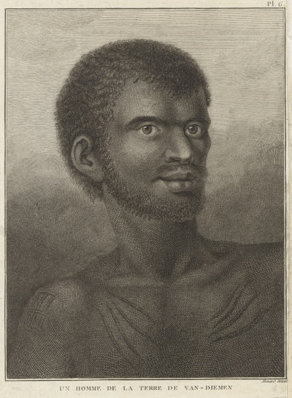 Title: b'Un homme de la terre de Van- Demen' | Date: 1829 | Technique: b'etching and engraving, printed in black ink, from one plate' Title: b'Un homme de la terre de Van- Demen' | Date: 1829 | Technique: b'etching and engraving, printed in black ink, from one plate'