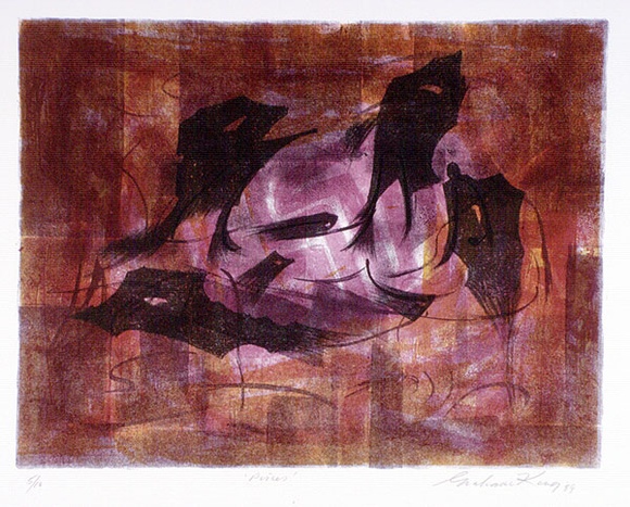 Artist: b'King, Grahame.' | Title: b'Pisces' | Date: 1989 | Technique: b'lithograph, printed in colour, from three stones [or plates]'