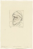 Artist: b'WALKER, Murray' | Title: b'Old Daisy [d]' | Date: 1962 | Technique: b'drypoint, printed in black ink, from one plate'
