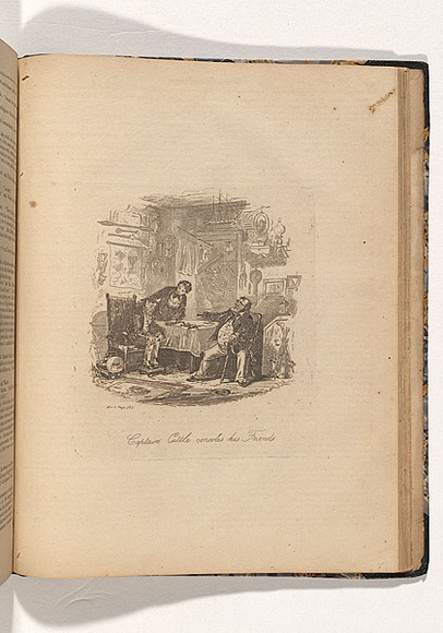 Artist: b'Rider, Thomas William.' | Title: b'Captain Cuttle consoles his friends' | Date: 1847 | Technique: b'etching, printed in black ink, from one plate' Artist: b'Rider, Thomas William.' | Title: b'Captain Cuttle consoles his friends' | Date: 1847 | Technique: b'etching, printed in black ink, from one plate'