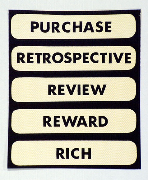 Artist: b'Comfortable Artworks Inc.' | Title: b'Comfortable Artwords' | Date: c.1970 | Technique: b'screenprint, printed in colour, from multiple stencils' Artist: b'Comfortable Artworks Inc.' | Title: b'Comfortable Artwords' | Date: c.1970 | Technique: b'screenprint, printed in colour, from multiple stencils'