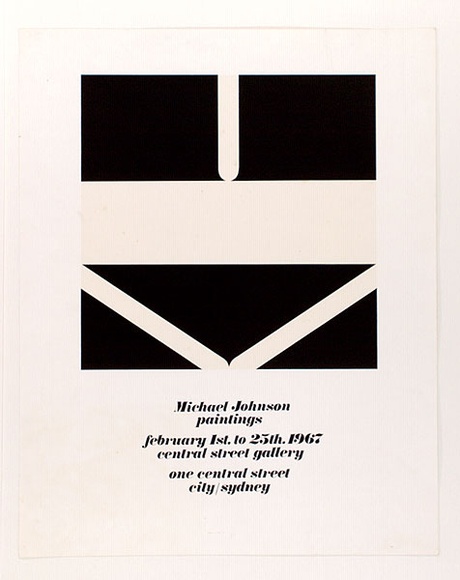 Artist: b'Johnson, Michael.' | Title: b'Michael Johnson paintings.' | Date: 1967 | Technique: b'screenprint, printed in colour, from multiple stencils' | Copyright: b'\xc2\xa9 Michael Johnson' Artist: b'Johnson, Michael.' | Title: b'Michael Johnson paintings.' | Date: 1967 | Technique: b'screenprint, printed in colour, from multiple stencils' | Copyright: b'\xc2\xa9 Michael Johnson'