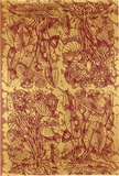 Artist: REDBACK GRAPHIX | Title: Wrapping paper: Gold | Date: 1986 | Technique: screenprint, printed in colour, from three stencils