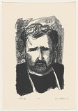 Artist: AMOR, Rick | Title: N.L. | Date: 1992, May | Technique: lithograph, printed in black ink, from one plate | Copyright: Image reproduced courtesy the artist and Niagara Galleries, Melbourne