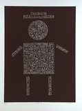 Artist: b'Marshall, John.' | Title: b'Man with hat' | Date: 1999, September | Technique: b'linocut, printed in black ink, from one block'