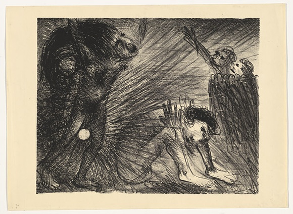 Artist: b'BOYD, Arthur' | Title: b'St Francis with a brother, preaching naked.' | Date: (1965) | Technique: b'lithograph, printed in black ink, from one plate' | Copyright: b'Reproduced with permission of Bundanon Trust' Artist: b'BOYD, Arthur' | Title: b'St Francis with a brother, preaching naked.' | Date: (1965) | Technique: b'lithograph, printed in black ink, from one plate' | Copyright: b'Reproduced with permission of Bundanon Trust'