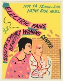 Artist: McMahon, Marie. | Title: Electric Fans, South Sydney Women's Centre Benefit | Date: 1978 | Technique: screenprint, printed in colour, from six stencils
