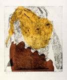 Artist: Clutterbuck, Jock. | Title: Head of a sophisticated young lady. | Date: 1966 | Technique: etching and aquatint, printed in colour, from multiple plates