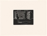 Artist: Rooney, Robert. | Title: The quadrangle | Date: 1956 | Technique: etching, printed in black ink, from one plate | Copyright: Courtesy of Tolarno Galleries