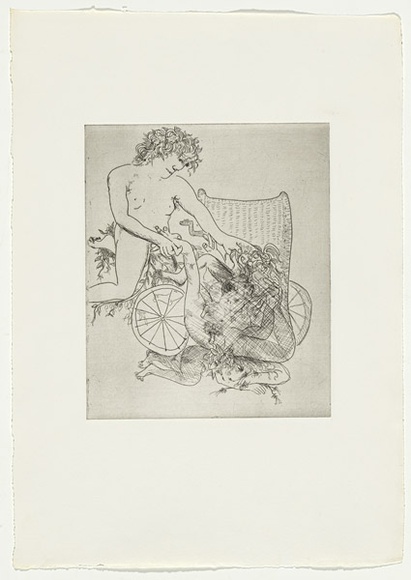 Artist: b'BOYD, Arthur' | Title: b'The monster.' | Date: 1970 | Technique: b'etching, printed in black ink, from one plate' | Copyright: b'Reproduced with permission of Bundanon Trust' Artist: b'BOYD, Arthur' | Title: b'The monster.' | Date: 1970 | Technique: b'etching, printed in black ink, from one plate' | Copyright: b'Reproduced with permission of Bundanon Trust'