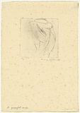 Artist: WALKER, Murray | Title: A graceful nude | Date: 1962 | Technique: drypoint, printed in black ink, from one plate